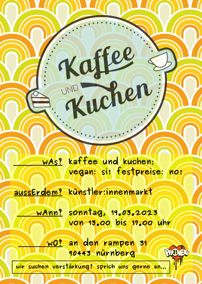 19.03. Künstler*innenmarkt mit Kaffee und Kuchen