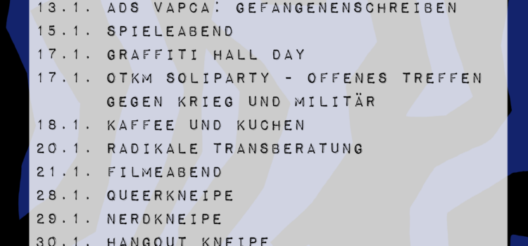 Aktuelles Monatsprogramm