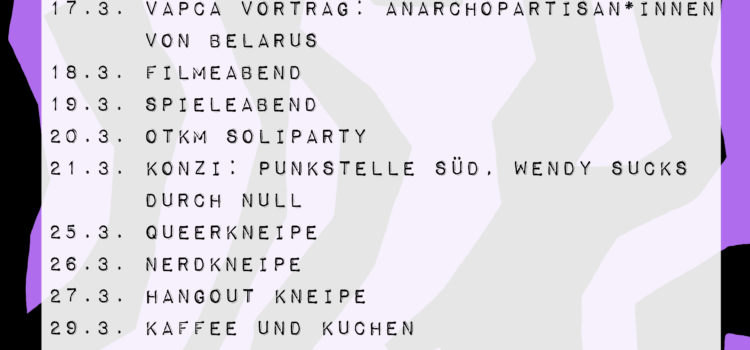 Aktuelles Monatsprogramm