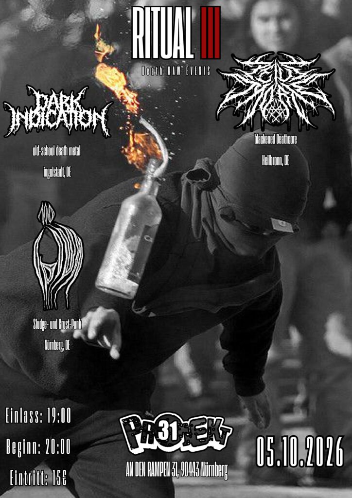 RITUAL III - Death Raw Events presents: PEIUS MORTE + DARK INDICATION + OPIUM100